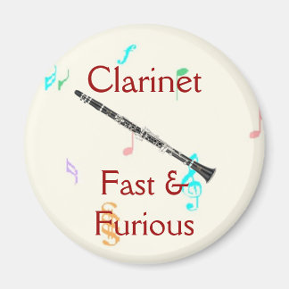 Klarinette: Fast & Furious Magnet