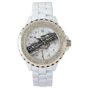 Klarinette, Foto für Musikinstrumente Armbanduhr