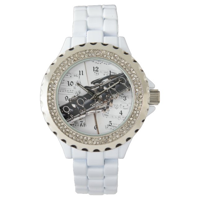 Klarinette, Foto für Musikinstrumente Armbanduhr (Vorderseite)