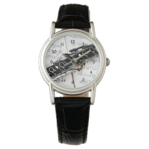 Klarinette, Foto für Musikinstrumente Armbanduhr