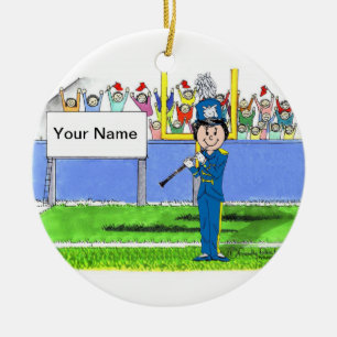 Klarinette - Frau Keramikornament