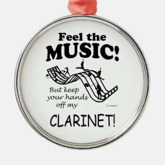 Klarinette fühlen die Musik Ornament Aus Metall