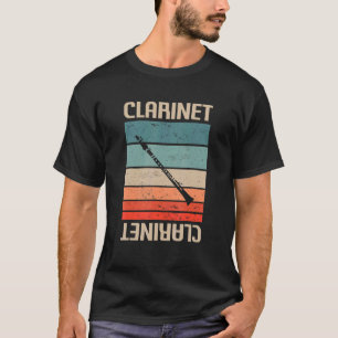 Klarinette für Retro-Vintage Klassik-Klarinette T-Shirt