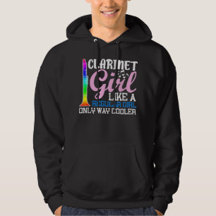 Klarinette Girl wie ein normales Mädchen nur viel Hoodie