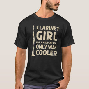 Klarinette Girl wie ein normales Mädchen nur viel T-Shirt