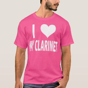 Klarinette Holzblasinstrument Musik Musiker Marsch T-Shirt