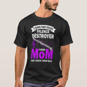 Klarinette Ich habe zwei Titel Mama und Klarinetti T-Shirt