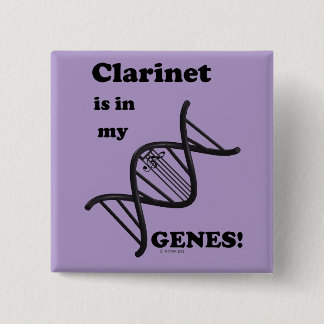 Klarinette in meinen Genen Button