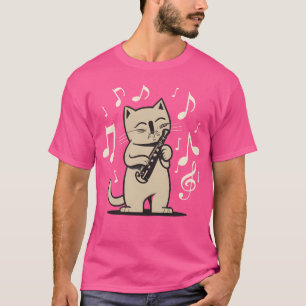 Klarinette Katzenfreund T-Shirt