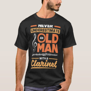 Klarinette Klarinette Klarinette Player Old Man T-Shirt