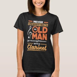 Klarinette Klarinette Klarinette Player Old Man T-Shirt