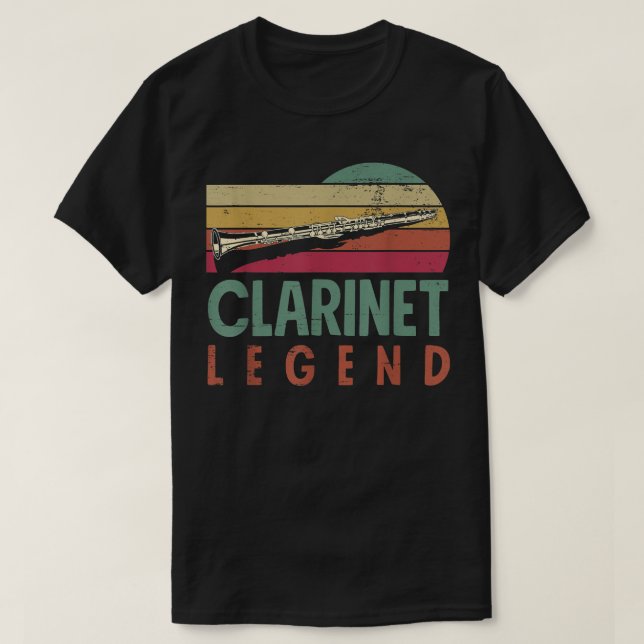 Klarinette Klarinette Klarinette T-Shirt (Design vorne)