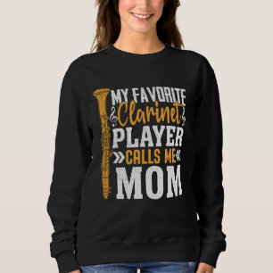 Klarinette Mama Brass Band Lieblings-Trumpf Mutter Sweatshirt