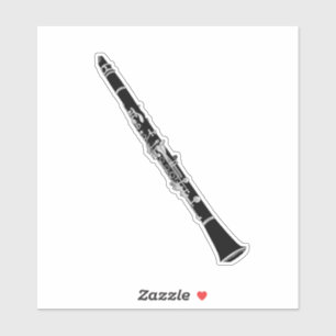 Klarinette Musikinstrument Aufkleber