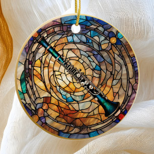 Klarinette Musikinstrument Keramik Ornament