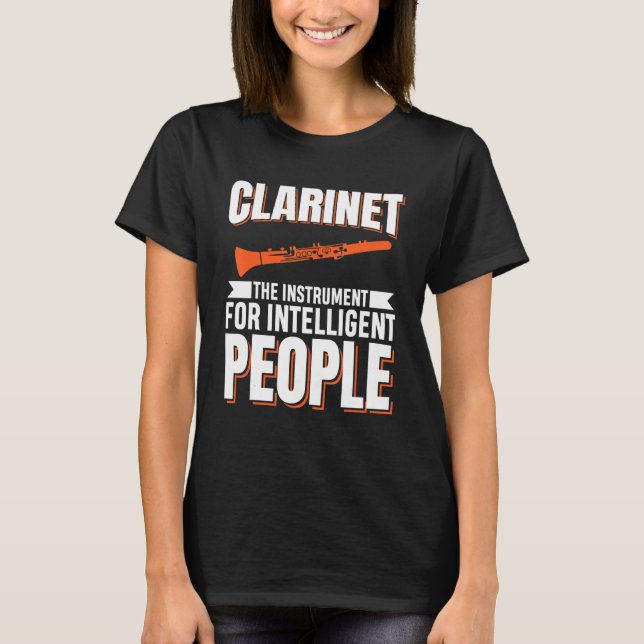 Klarinette Musikinstrument T-Shirt (Vorderseite)