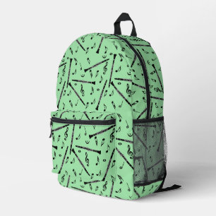 Klarinette Musiknoten Bedruckter Rucksack