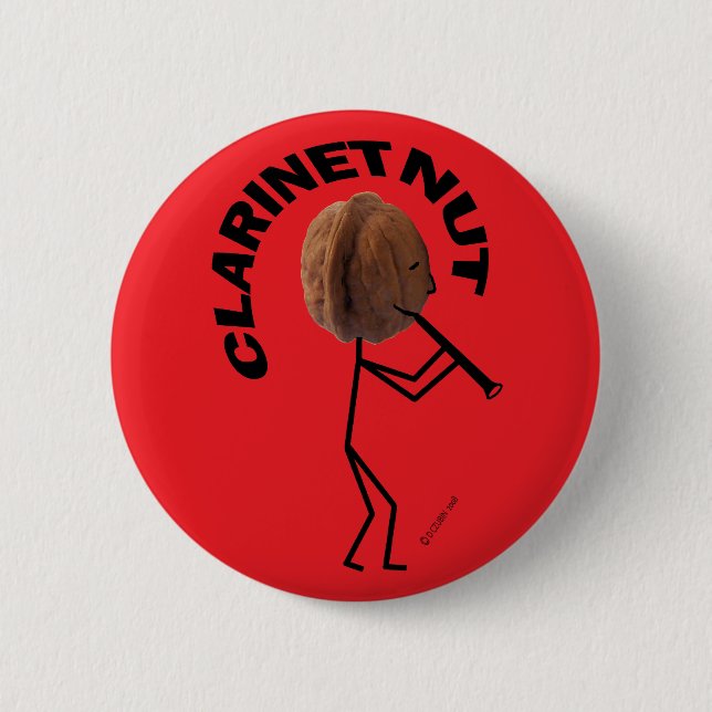 Klarinette Nut Button (Vorderseite)