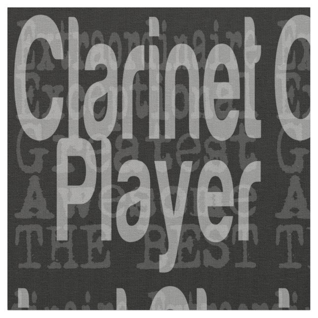 Klarinette Player Extraordinator Stoff (Nahaufnahme)