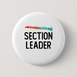 Klarinette Sektionsleiter Marching Band Button