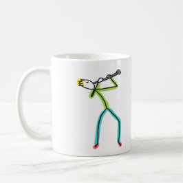 Klarinette Stickman Kaffeetasse