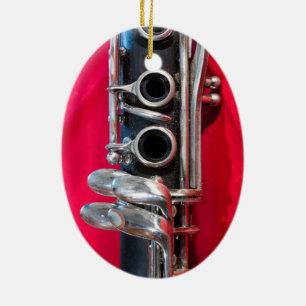 Klarinette zu Rot Keramikornament