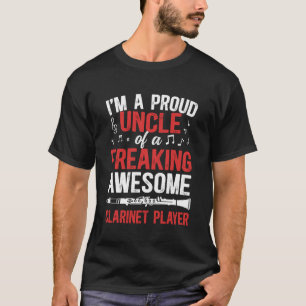 Klarinetten-Onkel Klarinetten-Spieler-Onkel Stolz T-Shirt