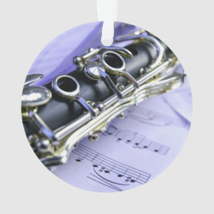 Klarinettenblatt-Musikband-Orchester Ornament