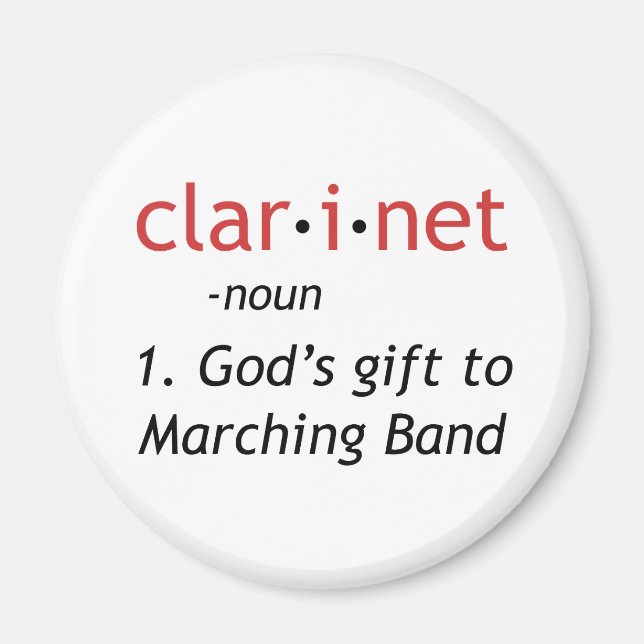 Klarinettendefinition Magnet (Vorne)