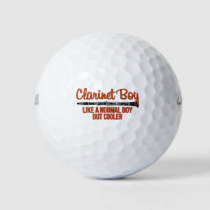 Klarinettenjunge wie ein normaler Junge, aber cool Golfball