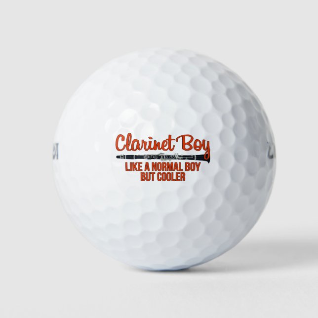 Klarinettenjunge wie ein normaler Junge, aber Cool Golfball (Vorderseite)