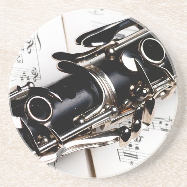 Klarinettenmusik Getränkeuntersetzer (Vorne)