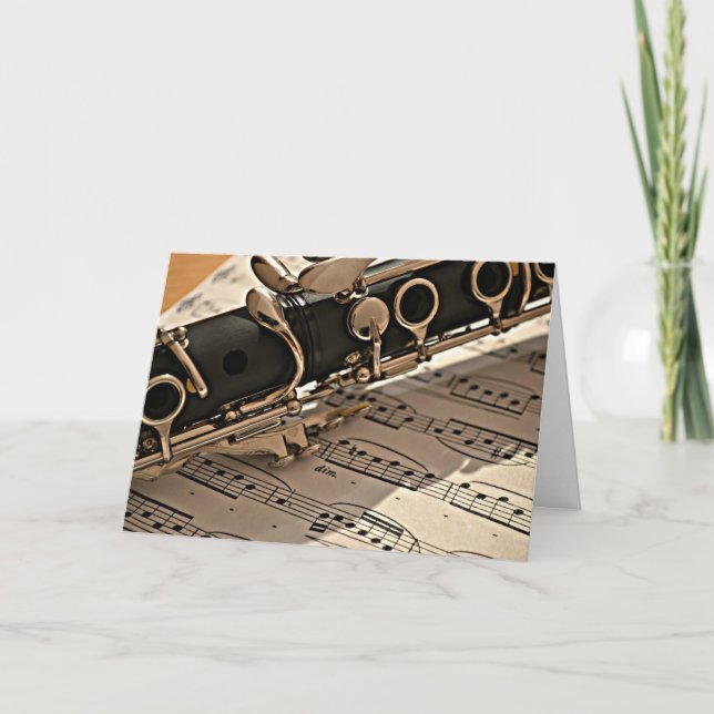 Klarinettenschließung Karte (Vorderseite)