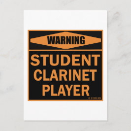 Klarinettenspieler Postkarte