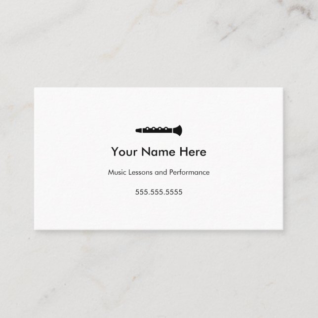 KlarinettenVisitenkarten #2 Visitenkarte (Vorderseite)