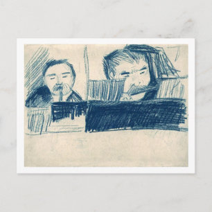 Klarinettist und Piccolo-Spieler, Vincent van Gogh Postkarte