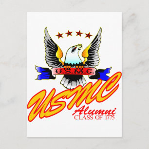 Klasse 1775 USMC Alumni Eagle Postkarte