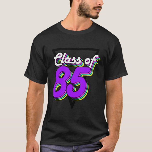 Klasse 1985 High School Wiedersehen 85 34 Jahre Ge T-Shirt (Vorderseite)