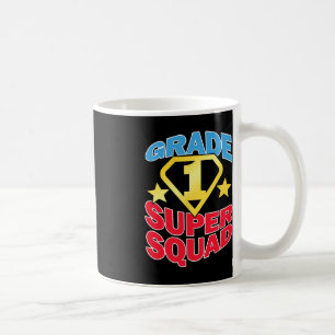 Klasse 1 Super Squad Superhero Teacher Team Kaffeetasse