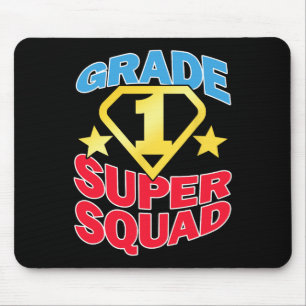 Klasse 1 Super Squad Superhero Teacher Team Mousepad