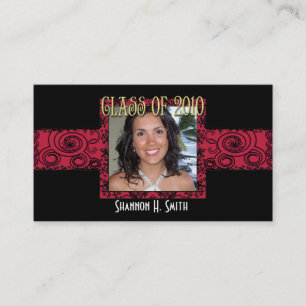 Klasse 2010 Abschluss Senior Picture Cards Telefonnummerkarte