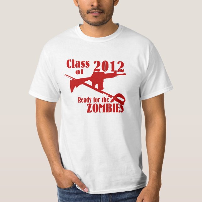 Klasse 2012 Bereit für die Zombies T-Shirt (Vorderseite)