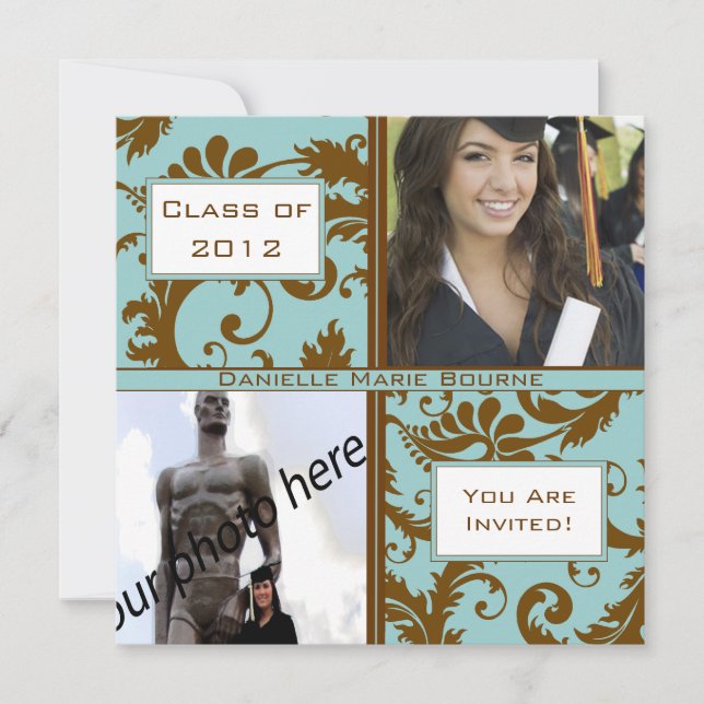 Klasse 2012 Hochrangige Abschluss - Einladung und  (Vorderseite)
