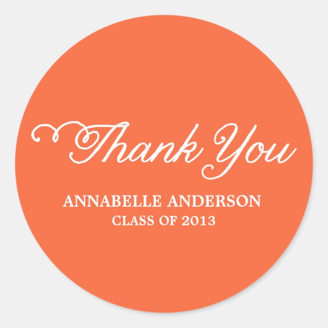 Klasse 2013 Danke Stickers (Vorderseite)