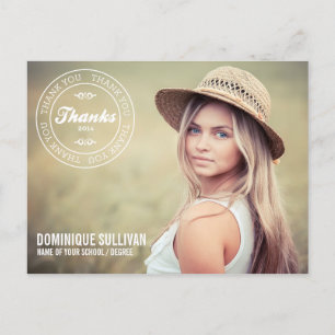 KLASSE 2014 BRIEFMARKE ABSCHLUSS DANK IHNEN POSTCA POSTKARTE