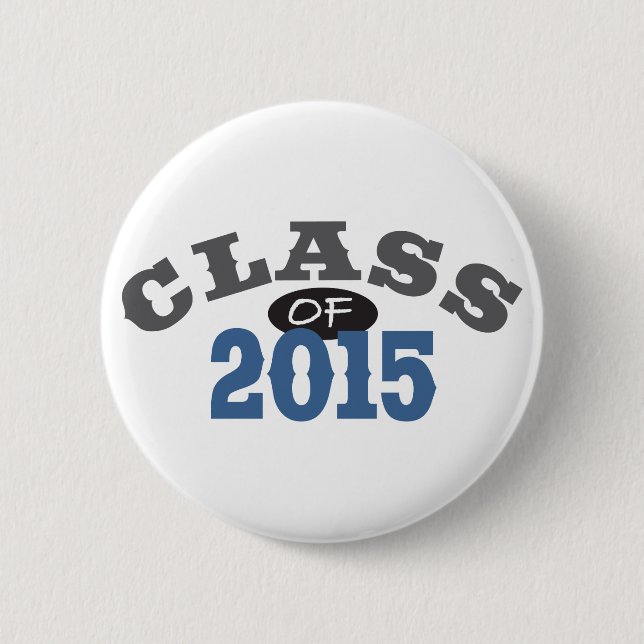 Klasse 2015 Blau Button (Vorderseite)