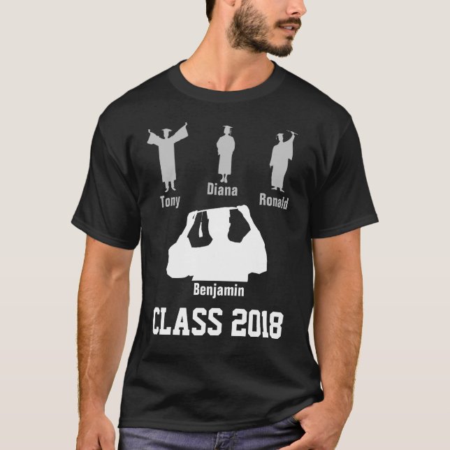 Klasse 2018 lustig einzigartiges, individualisierb T-Shirt (Vorderseite)