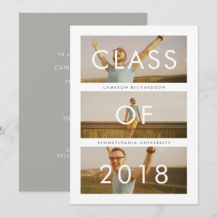 Klasse 2018   Partei für drei Fotos Einladung