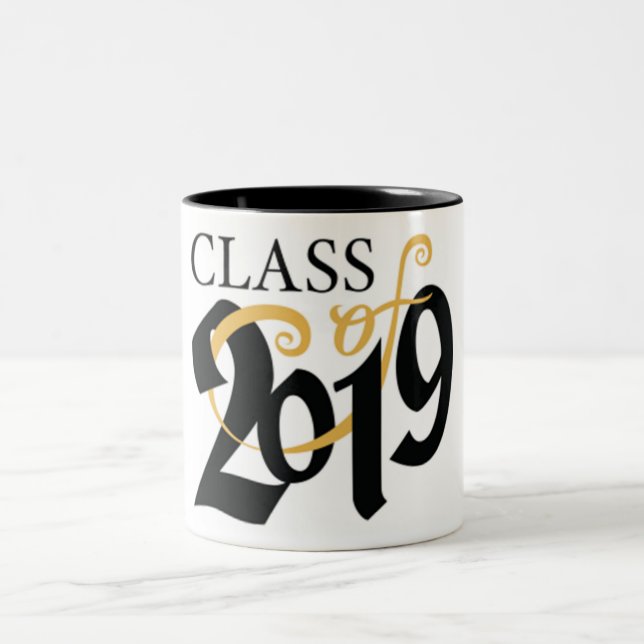 KLASSE **2019** ABSCHLUSS ZWEIFARBIGE TASSE (Mittel)