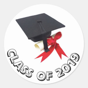 Klasse 2019 Cap und Diploma Sticker von Janz